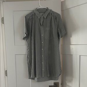 Striped Black and White Men's Shirt